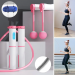 Professional fitness skipping ropes - white/pink