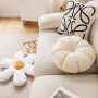 Pumpkin sofa cushion- White