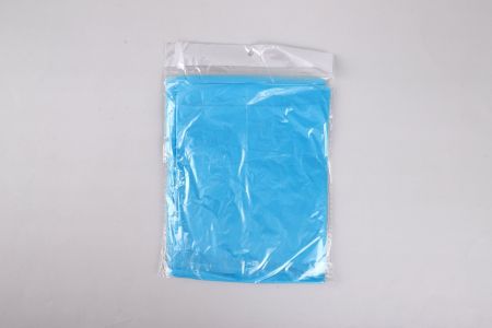 Raincoat for adult with button 75g--blue