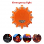 Rechargeable Flash light LED warning light set - orange