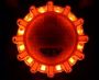 Rechargeable Flash light LED warning light set - orange