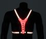 Reflective vest 8 LED light 4cm Loose straps - Orange