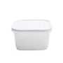 Refrigerator storage box water drain rack - white