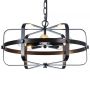 Retro wrought iron chandelier- Black(without bulb)