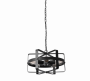 Retro wrought iron chandelier- Black(without bulb)