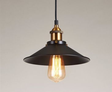 Retro wrought iron pendant lamp- Black(without bulb)