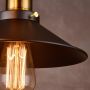 Retro wrought iron pendant lamp- Black(without bulb)