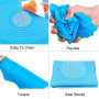 Rolling pad with scale baking (50cmx40cm) / Sky Blue