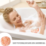 Rose bath mesh ball - Pink