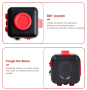 Rubik's Cube Gyro - Black, Red