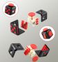 Rubik's Cube Gyro - Black, Red
