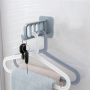 Ruchomy organizer na wieszaki – szary