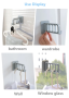 Ruchomy organizer na wieszaki – szary