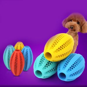Rugby ball for dog Teether - yellow