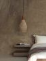 Rustic rattan pendant light-D25cm Natural color (Without bulb)