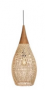 Rustic rattan pendant light-D35cm Natural color(Without bulb)