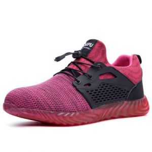 pink safety shoes