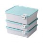 Set 3pcs storage boxes - Blue color