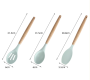 Set of 11 pcs non-stick silicone tools with storage barrel - green