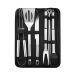 Set of 9pcs BBQ stainless tools