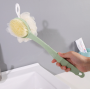 Shower brush dubble side 37*7cm - green