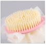 Shower brush dubble side 37*7cm - pink