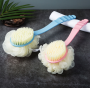 Shower brush dubble side 37*7cm - pink