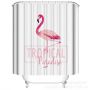 Shower Curtain (180 Width, 200 Height) - Flamingo Design