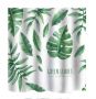 Shower Curtain (180 Width, 200 Height) - Green Leaves Design