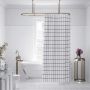 Shower Curtain (180 Width, 200 Height) - Square Design
