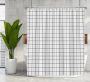 Shower Curtain (180 Width, 200 Height) - Square Design