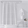 Shower Curtain (180 Width, 200 Height) - Square Design