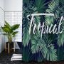 Shower Curtain (180 Width, 200 Height) -Tropical Design