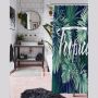 Shower Curtain (180 Width, 200 Height) -Tropical Design