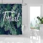 Shower Curtain (180 Width, 200 Height) -Tropical Design
