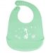 Silicone bib for baby - deer -green ( Silicone chimney)