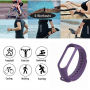 Silikonowy pasek opaska do Xiaomi Mi Band 3/ Xiaomi Mi Band 4 - fioletowy