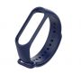 Silikonowy pasek opaska do Xiaomi Mi Band 3/ Xiaomi Mi Band 4 - granatowy