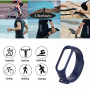 Silikonowy pasek opaska do Xiaomi Mi Band 3/ Xiaomi Mi Band 4 - granatowy