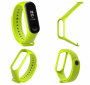 Silikonowy pasek opaska do Xiaomi Mi Band 3/ Xiaomi Mi Band 4 - limonkowy