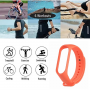 Silikonowy pasek opaska do Xiaomi Mi Band 3/ Xiaomi Mi Band 4 - pomarańczowy
