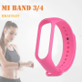 Silikonowy pasek opaska do Xiaomi Mi Band 3/ Xiaomi Mi Band 4 - różowy
