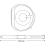 Silikonowy pasek opaska do Xiaomi Mi Band 3/ Xiaomi Mi Band 4 - szary