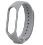 Silikonowy pasek opaska do Xiaomi Mi Band 3/ Xiaomi Mi Band 4 - szary