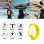 Silikonowy pasek opaska do Xiaomi Mi Band 3/ Xiaomi Mi Band 4 - żółty