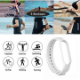 Silikonowy pasek opaska do Xiaomi Mi Band 5/ Xiaomi Mi Band 6 - biały