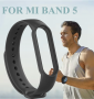 Silikonowy pasek opaska do Xiaomi Mi Band 5/ Xiaomi Mi Band 6 - czarny