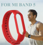 Silikonowy pasek opaska do Xiaomi Mi Band 5/ Xiaomi Mi Band 6 - czerwony
