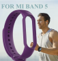 Silikonowy pasek opaska do Xiaomi Mi Band 5/ Xiaomi Mi Band 6 - fioletowy