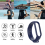 Silikonowy pasek opaska do Xiaomi Mi Band 5/ Xiaomi Mi Band 6 - granatowy